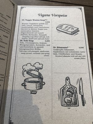 Speisekarte at Maison Viet in Leipzig