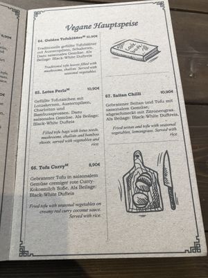 Speisekarte at Maison Viet in Leipzig