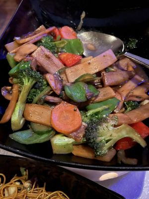 Styr fried vegetables   at Chloe's Chinese Restaurant in Paphos