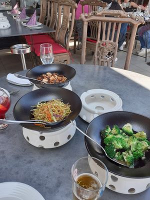 Tofu, Noodles and Broccoli at Chloe's Chinese Restaurant in Paphos