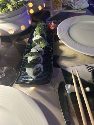 Vegan sushi 🍣   at Chloe's Chinese Restaurant in Paphos