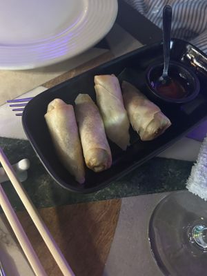 Vegetable spring rolls  at Chloe's Chinese Restaurant in Paphos