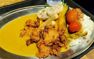 "Chickn" curry with veggies at Mr Japanese Curry in Vancouver