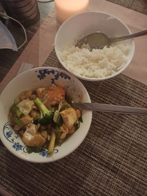 Tofu with peanut at Mr. Woo in Paphos