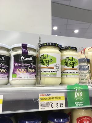 Vegan mayo at Alphamega Paphos in Paphos