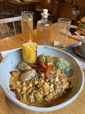 Chickpea curry   at Gasthaus Siriuskogl in Bad Ischl