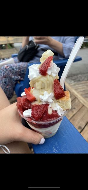 Strawberry shortcake at Iconoglace in Montreal
