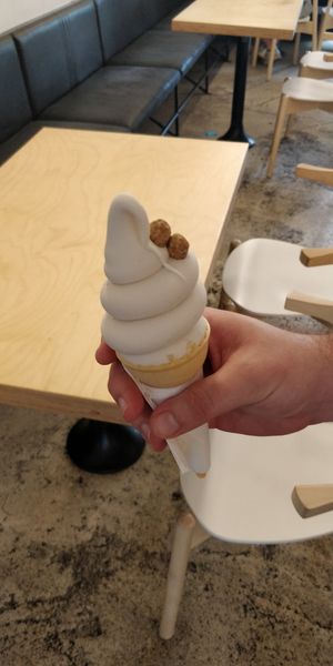 Vanilla with hazelnuts at Iconoglace in Montreal