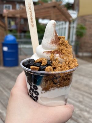 Boba ice cream  at Iconoglace in Montreal