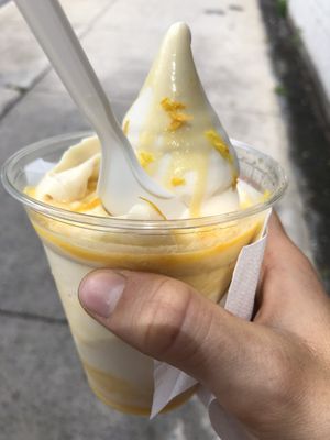 Orange julep ouragan at Iconoglace in Montreal