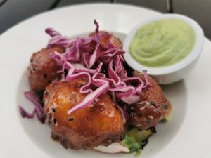 Cauliflower wings at Kozy Eats  in Riga