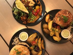 This is food at Kozy Eats  in Riga