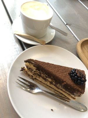 Tiramisu slice  at Kozy Eats  in Riga