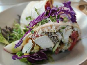 Superfood Wrap: Hummus, Tofu, Quinoa and much more...😀 at Kozy Eats  in Riga