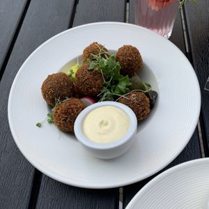 Mushroom croquettes  at Kozy Eats  in Riga