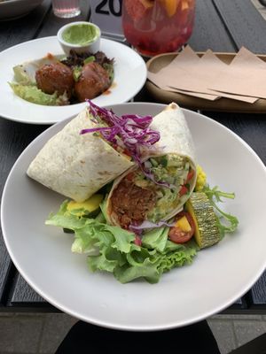 BBQ jackfruit wrap  at Kozy Eats  in Riga