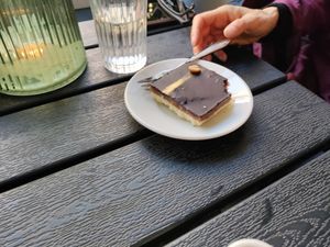 Chocolate - peanut butter cake or biscuit at Kozy Eats  in Riga