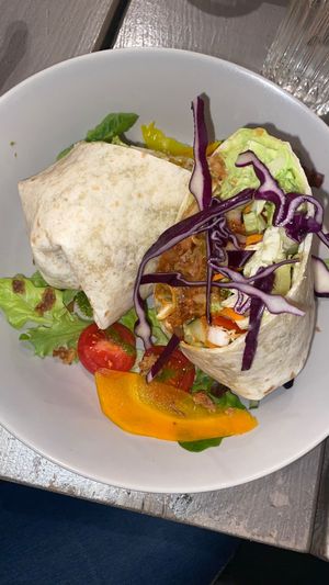 BBQ Jackfruit Wrap at Kozy Eats  in Riga