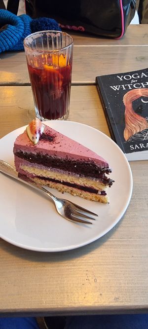 Blueberry cake at Kozy Eats  in Riga