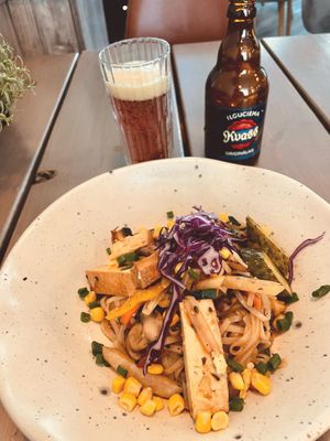 smoked wok with pineapple at Kozy Eats  in Riga