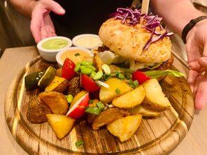 BBQ burger at Kozy Eats  in Riga