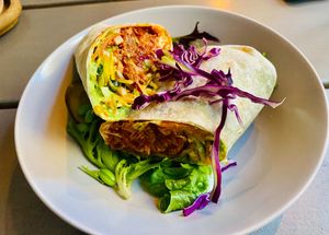 Jackfruit Wrap at Kozy Eats  in Riga