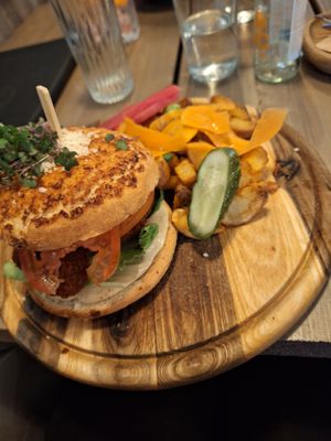 Ceaser burger at Kozy Eats  in Riga