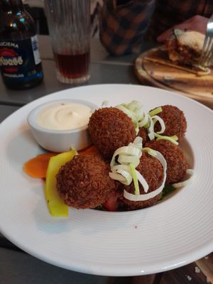 Mushroom croquettes 😍 at Kozy Eats  in Riga