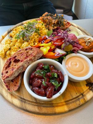 Breakfast plate at Kozy Eats  in Riga