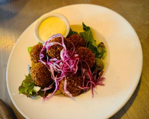 Mushroom croquettes at Kozy Eats  in Riga