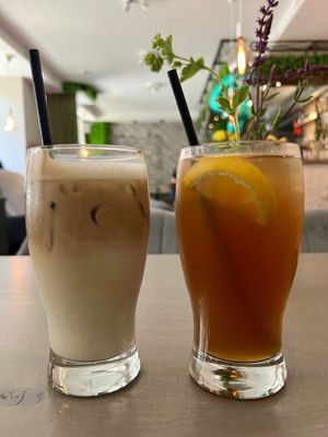 Iced drinks   at Kozy Eats  in Riga