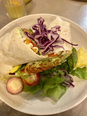 Pulled BBQ Jackfruit Wrap  at Kozy Eats  in Riga