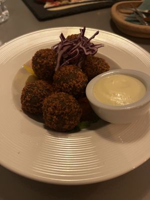 mushroom croquettes  at Kozy Eats  in Riga