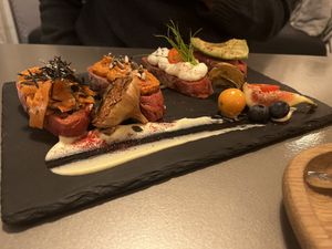 bruschetta selection  at Kozy Eats  in Riga