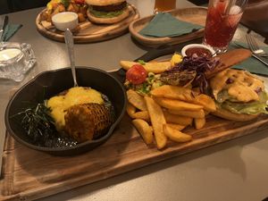 beyond meat burger  at Kozy Eats  in Riga