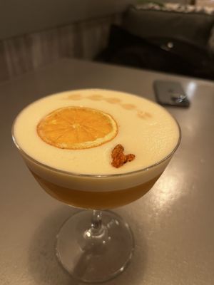 sea ​​buckthorn sour  at Kozy Eats  in Riga