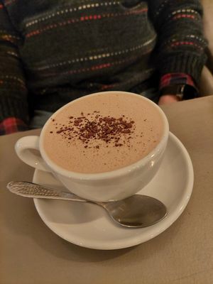 Belgian hot chocolate at Kozy Eats  in Riga
