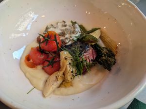 Soy salmon at Kozy Eats  in Riga