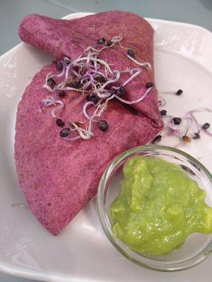 Quesadilla with beans at Mikė ir Vanilė in Juodkrante