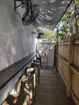 Outdoor, & outdoor covered seating at Black Radish Bodega in Tampa