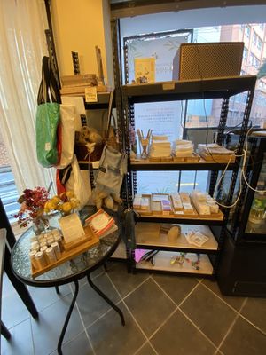 Zero waste products!  at Bab Full Ggot 밥풀꽃 in Seoul
