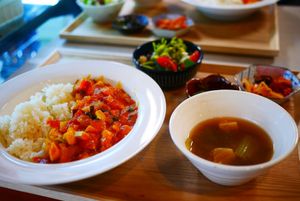 Tomato curry rice at Bab Full Ggot 밥풀꽃 in Seoul