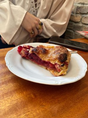 american pie with an apple and cherry!!! amazing   at Masz Babo Placek in Poznan