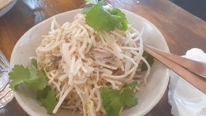 Bean shoots at Fook Shing in Kyneton