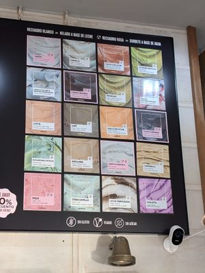 vegan options labelled at Mistura - Toledo in Madrid
