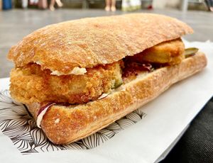 Escalope ciabatta  at Le Quai Steffen in Luxembourg City