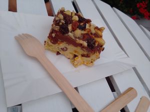 Vegan cheese cake at Świadomość in Sopot