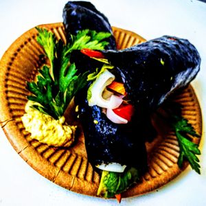 Nori with vegetables and rice noodles at Świadomość in Sopot