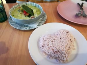 Thai Green Curry w/ Rice at Healthy Thai in East Victoria Park