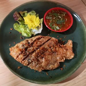 Whole Fried Vegan Fish at Healthy Thai in East Victoria Park